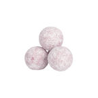 powdered pink truffle candies By Prestat Chocolates