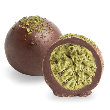 chocolate truffle pistachio By Prestat Chocolates