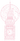 Pixelated pink mushroom.