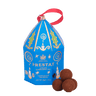 Bishops Hat Bauble Blue - Dark Sea Salt Chocolate Truffles - Prestat Chocolates