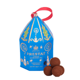 Bishops Hat Bauble Blue - Dark Sea Salt Chocolate Truffles - Prestat Chocolates