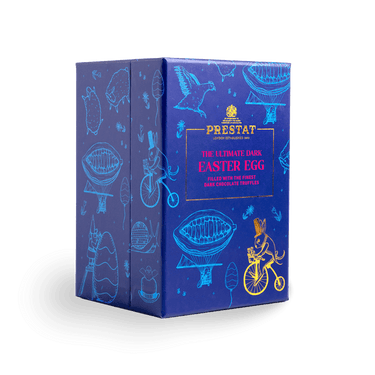 blue easter egg chocolate box By Prestat Chocolates