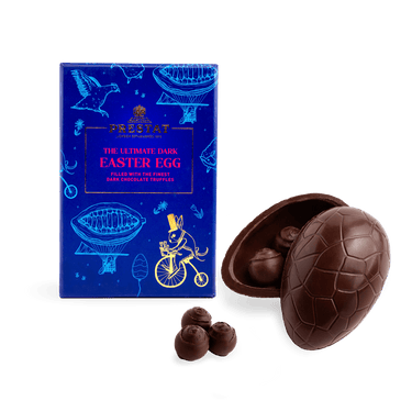 dark chocolate easter egg truffles By Prestat Chocolates