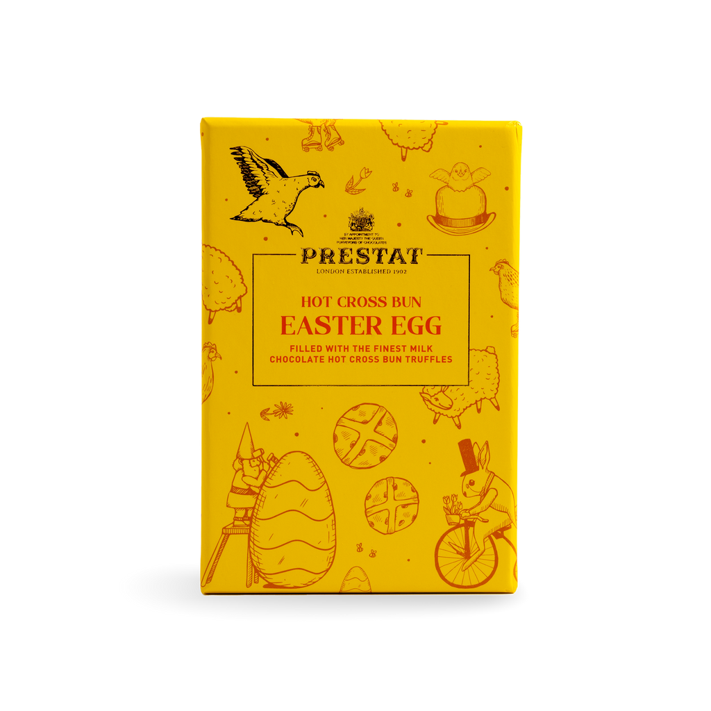 Milk Chocolate Hot Cross Bun Truffles Easter Egg Prestat Chocolates