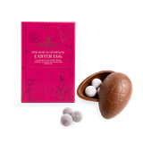 Milk Chocolate Easter Egg |  Champagne Truffles | Marc de Champagne Truffles | Alcoholic Easter Egg | Pink truffles